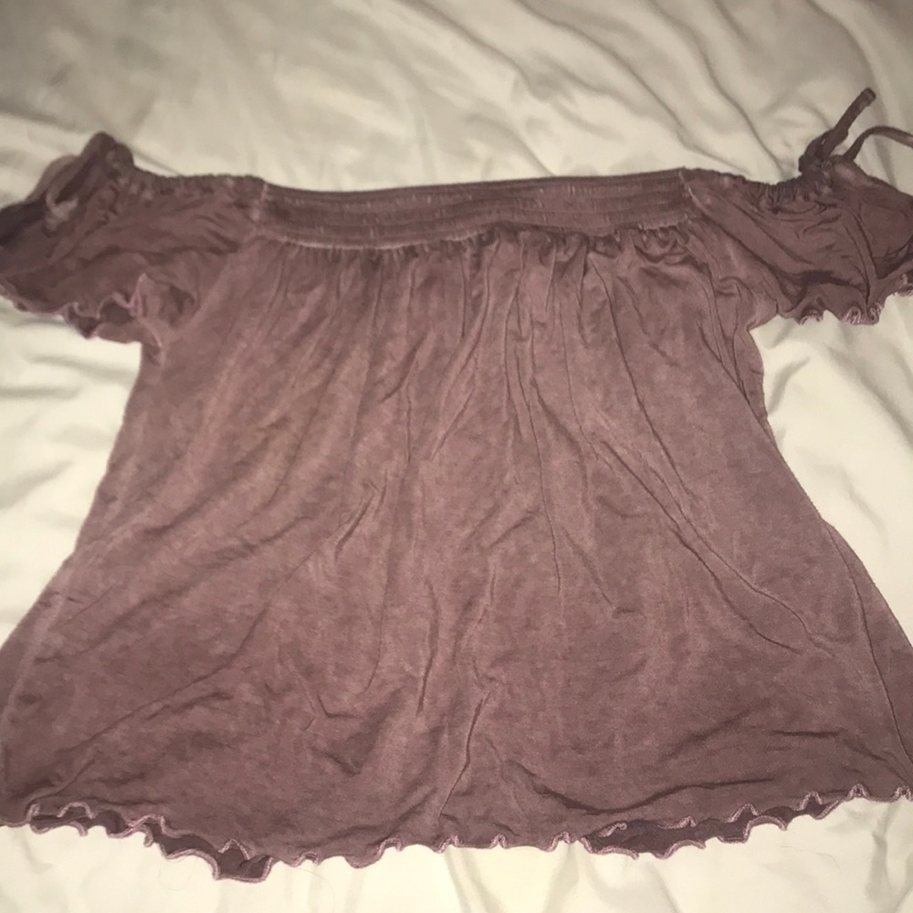 Lilac off the shoulder top